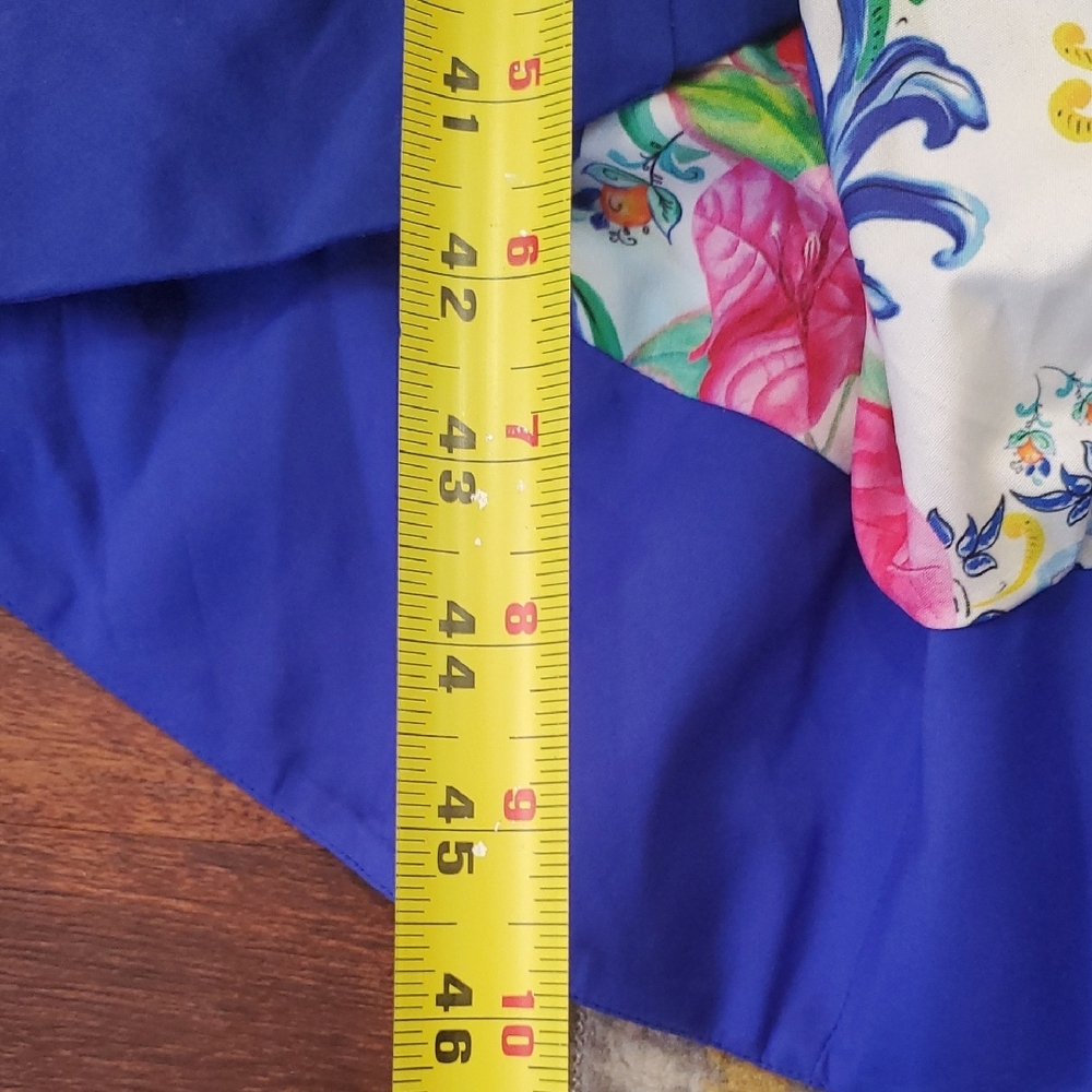 Nwt Boston Proper Floral Dress in Blue and White - Picture 14 of 16